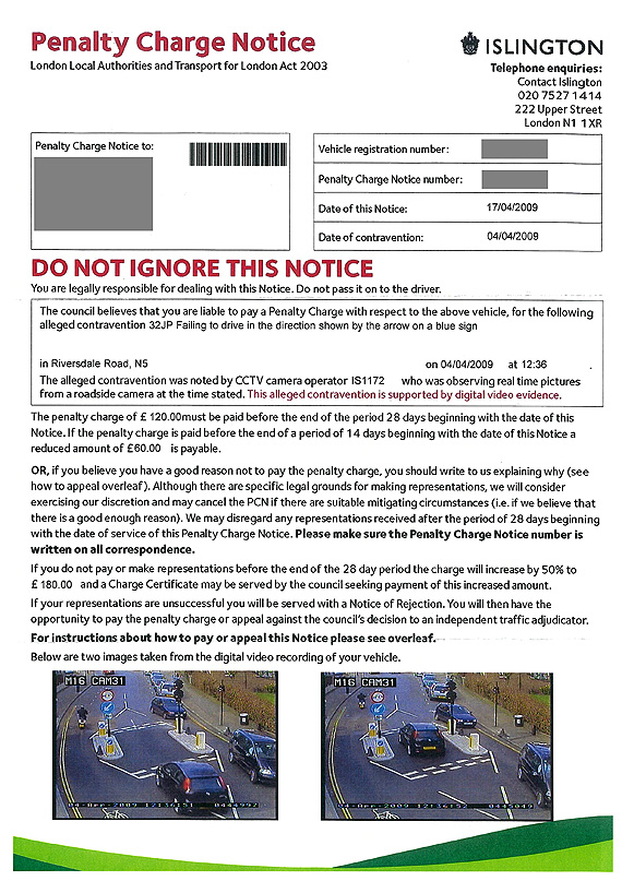 Liberal democrat run Islington council in London is raking in money from enforcing confusing restrictions